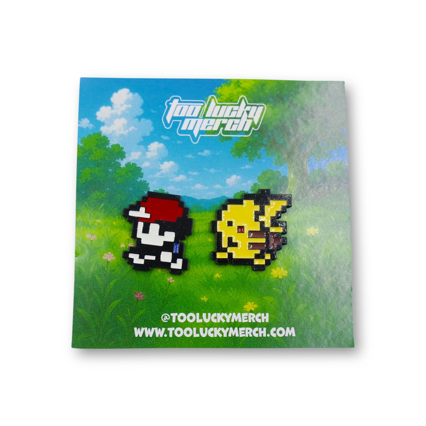Red & Pika Pin