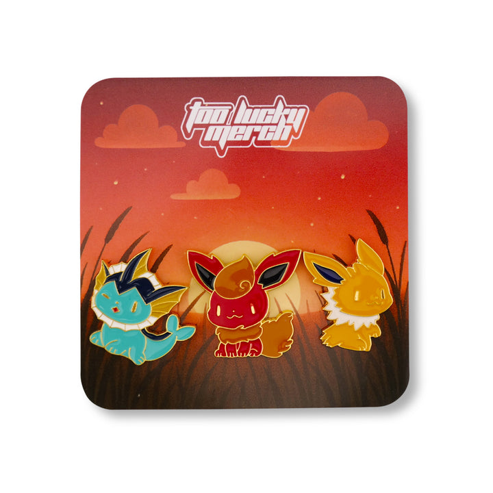 Vaporeon Flareon Jolteon Pin Set