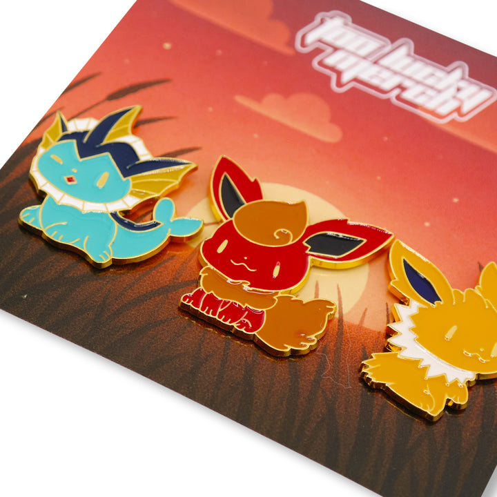 Vaporeon Flareon Jolteon Pin Set