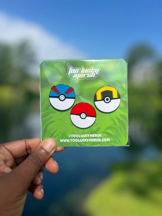 Pkmn Balls Pin Set