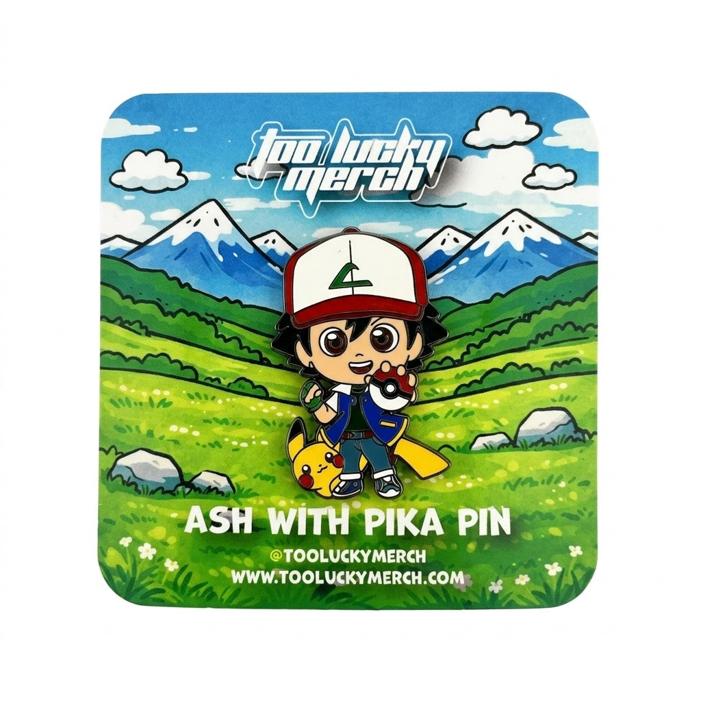 Ash with Pika pin