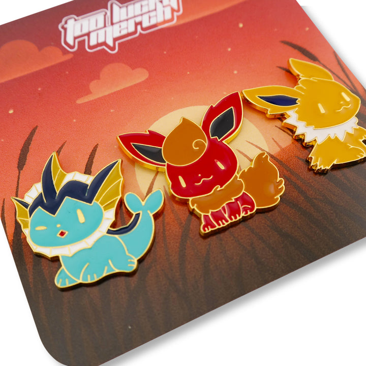 Vaporeon Flareon Jolteon Pin Set
