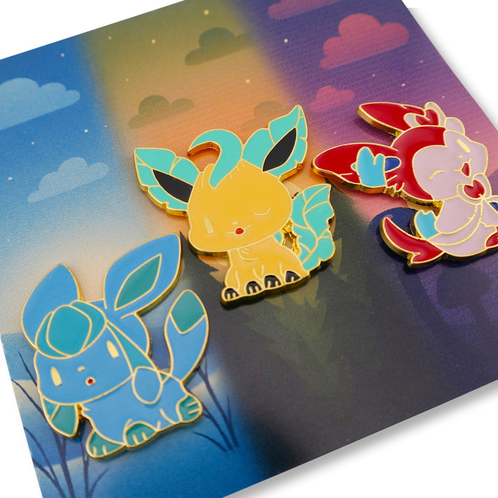 Glaceon Leafeon Sylveon Pin Set