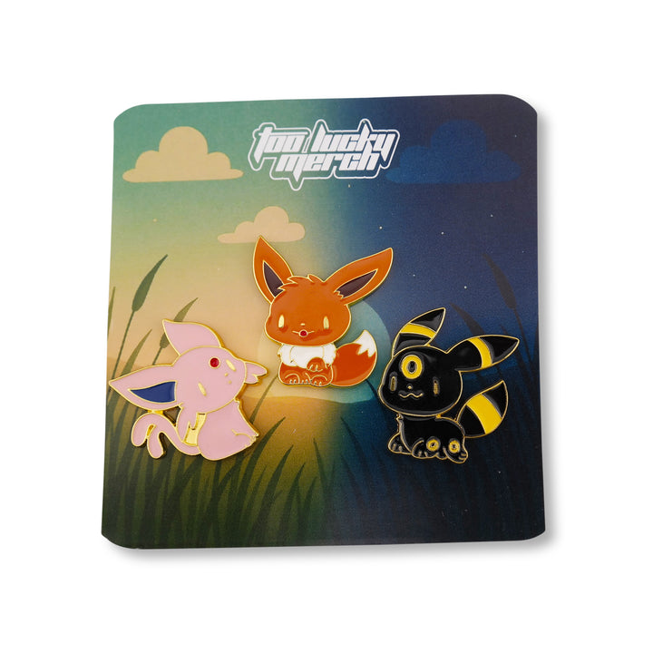 Eevee, Espeon and Umbreon Pin Set