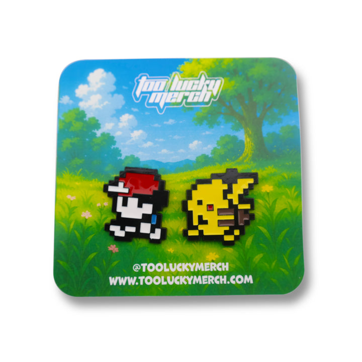 Red & Pika Pin